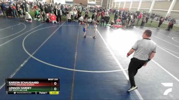 40 lbs Champ. Round 1 - Karson Schaugaard, Aviator Wrestling Academy vs Lennon Hardey, Roy Wrestling Club