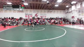 140 lbs Semifinal - Elazae Flores, Columbia vs Iris Hernandez, Borah