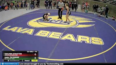 110 lbs Round 4 - Sara Talmadge, Dallas Mat Club vs Taylynn Stratton, Hermiston Wrestling