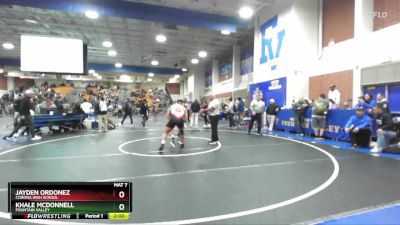 215 lbs Champ. Round 3 - Khale McDonnell, Fountain Valley vs Jayden Ordonez, Corona High School