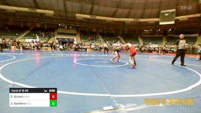 84 lbs Consi Of 16 #2 - Graeme Brown, Purler Wrestling Academy (PWA-NWA) vs Joshua Sanders, Red Cobra Westling Academy