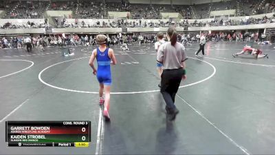 98 lbs Cons. Round 3 - Kaiden Strobel, Slinger Red Rhinos vs Garrett Bowden, Askren Wrestling Academy