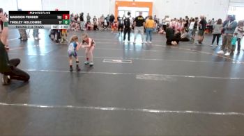 50 lbs Round 2 (4 Team) - Tinsley Holcombe, Team Palmetto Purple vs Madison Fender, NC Girls Wrestling Club