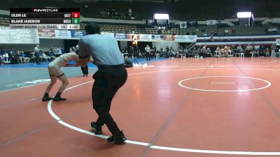 120 lbs Champ Round 1 (16 Team) - Blake Jamison, McGuffey vs Olen Le, Battlefield