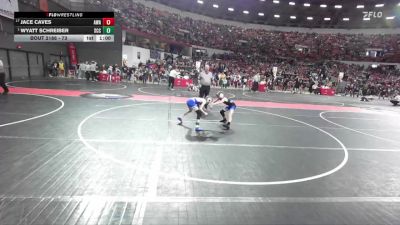 73 lbs Champ. Round 2 - Wyatt Schreiber, St Croix Central vs Jace Caves, Askren Wrestling Academy