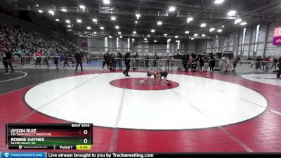 63 lbs Cons. Round 2 - Ayson Ruiz, Tri-Town Bullyz Wrestling vs Robbie Haynes, Silver Valley WC