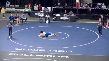 5th Place Match - Keagan Hill, Mount Vernon/Plankinton/Corsica-Stickney vs John Ryder Weiss, Hot Springs