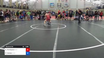 60 kg Round Of 64 - Brady Thompson, MWC Wrestling Academy vs Parker Decker, Spartan Mat Club