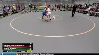 145 lbs Round 1 (8 Team) - Thomas VonEschenbach, Alabama vs Jameal Agnew, Kansas Red