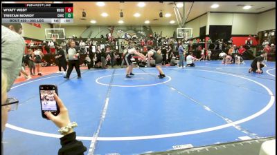 285 lbs Consi Of 8 #2 - Wyatt West, Woodland Boys vs Tristan Mowdy, Checotah