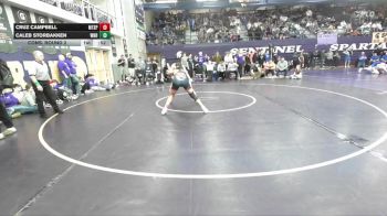 150 lbs Cons. Round 2 - Cruz Campbell, Mount Spokane vs Caleb Storbakken, Williston