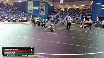 113 lbs Champ. Round 3 - Nikos Filipos, Wyoming Seminary vs Dunia Sibomana, Long Beach