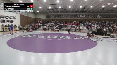 144 lbs Quarterfinal - Bridger Herring, Rawlins vs LJ Hansen, Burns/Pine Bluffs