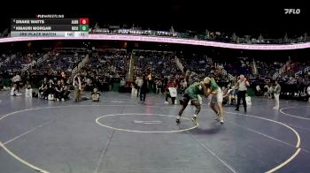 4A 215 lbs 3rd Place Match - Drake Watts, A.L. Brown High School vs Kmauri Morgan, Richmond County