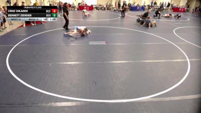 Elementary - 88 lbs Cruz Chladek, Westfield vs Bennett Zierden, Becker