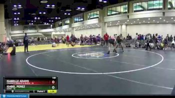 138 lbs Round 3 (10 Team) - Isabel Perez, SOWA vs Isabelle Adams, Charlie`s Angels-IL Black