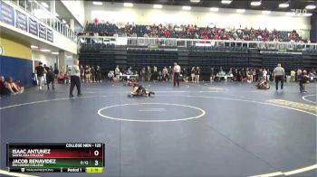 125 lbs Champ. Round 2 - Isaac Antunez, Santa Ana College vs Jacob Benavidez, Rio Hondo College