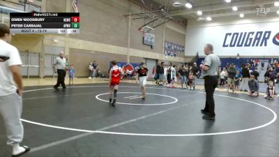 73-74 lbs Round 1 - Peter Carbajal, All- Phase Wrestling Club vs Owen Woodbury, No Limits Wrestling Club