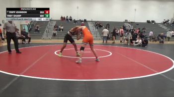 190 lbs 13th Place Match - Trey Sharp, Benton Community vs Tripp Johnson, Solon