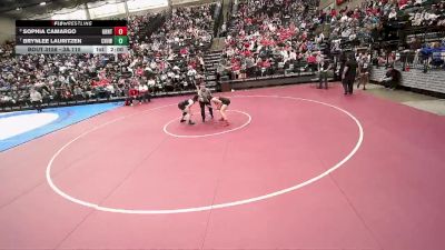 3A 115 lbs Semifinal - Sophia Camargo, Grantsville vs Brynlee Lauritzen, Canyon View