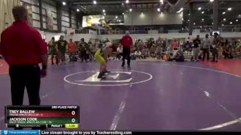 152 lbs Placement (4 Team) - Trey Ballew, TROJAN WRESTLING CLUB vs Jackson Cook, GREAT BRIDGE WRESTLING CLUB