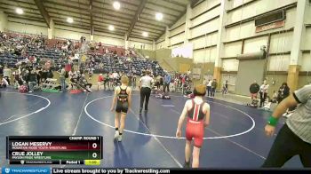 84 lbs Champ. Round 1 - Logan Meservy, Mountain Ridge Youth Wrestling vs Crue Jolley, Payson Pride Wrestling