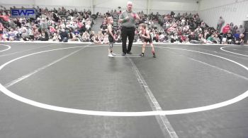 46 lbs Quarterfinal - Lucien Dohn, Skiatook Youth Wrestling vs Dylan Lockwood, Heat