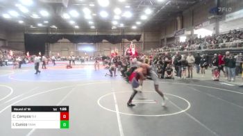 116 lbs Round Of 16 - Carlos Campos, SLV Elite WC vs Isaiah Cunico, Team Pueblo