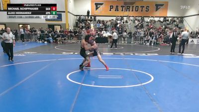 141Red lbs Rr Rnd 3 - Michael Schiffhauer, Sacred Heart vs Aldo Hernandez, Appalachian State