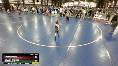 45 lbs Semifinal - Krew Garvin, Payson Lions Wrestling Club vs Bowen Dyreng, Gunnison Valley