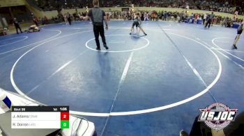 140 lbs Round Of 16 - Jaedan Adams, Cowboy Wrestling Club vs Rebel Doiron, Little Axe Takedown Club