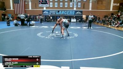 190 lbs Cons. Round 5 - Kellen Wood, Viewmont vs Logan Allen, West Jordan