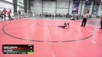 84 lbs Rd# 5- 3:45pm Friday Final Pool - Randy Winnans, Nauman Green vs Eli Taylor, NCWAY National Team