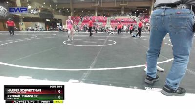 110 lbs Round 4 - Harper Schwettman, Emporia Kids Club vs Kyndall Chansler, Great Bend