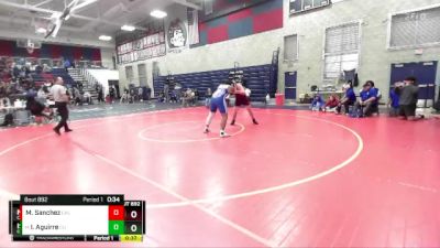 215 lbs 7th Place Match - Isaiah Aguirre, Central Union vs Marlon Sanchez, Calexico