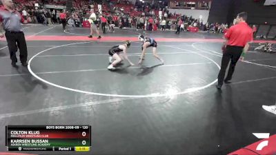 120 lbs 1st Place Match - Colton Klug, Mollitium Wrestling Club vs Karrsen Bussan, Askren Wrestling Academy