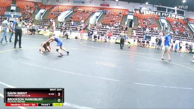 90 lbs Semifinal - Gavin Brent, Massa Wrestling Club vs Brookson Marksbury, Michigan Premier