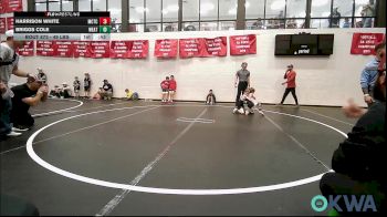 49 lbs Consi Of 8 #2 - Harrison White, Murray County Takedown Club vs Briggs Cole, Weatherford Youth Wrestling