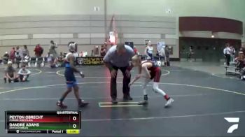 82 lbs Quarterfinal - Dandre Adams, Untouchables vs Peyton Obrecht, Purler Wrestling