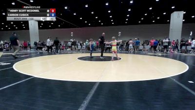 70-76 lbs Champ. Round 2 - Jaxon Huffman, OK vs Tobias Roundtree, OK