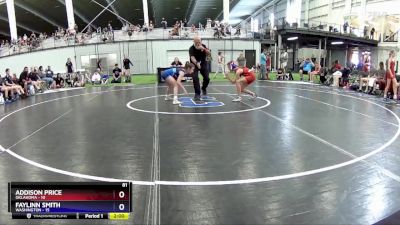 81 lbs Placement Matches (8 Team) - Addison Price, Oklahoma vs Faylinn Smith, Washington