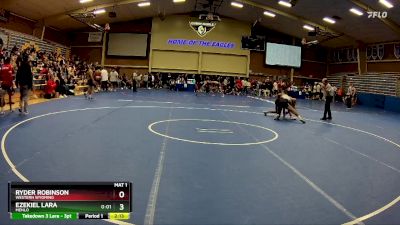 157 lbs Cons. Round 4 - Ezekiel Lara, Menlo vs Ryder Robinson, Western Wyoming