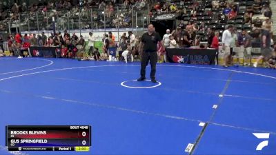 78 lbs Champ. Round 2 - Brooks Blevins, KS vs Gus Springfield, CO