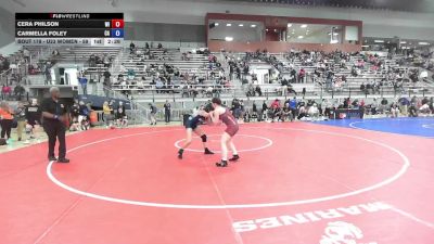 U23 Women - 59 lbs Cons. Round 1 - Cera Philson, WI vs Carmella Foley, CA
