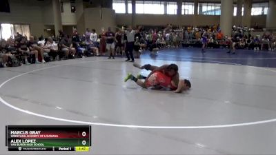 157 lbs Champ. Round 1 - Alex Lopez, Van Buren High School vs Marcus Gray, Wrestling Academy Of Louisiana