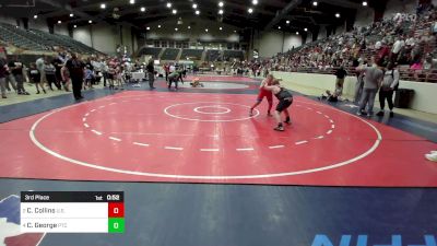 135 lbs 3rd Place - Camden Collins, U.S. 19 Wrestling Club vs Crosby George, PTC Wrestling