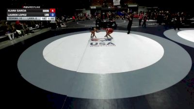 110 lbs Alana Garcia, SDIKWA - San Diego-Imperial Kids Wrestling Association vs Lauren Lopez, LAWA - Los Angles Wrestling Association