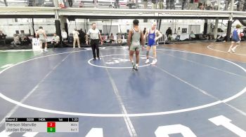 140A lbs Rr Rnd 2 - Pierson Manville, M2/state College High School vs Jordan Brown, Kd Trained / Monroe Woodbury Hs