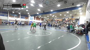 215 lbs Cons. Round 1 - Wade Drello, Thousand Oaks vs Gavin Tinoco, Gahr