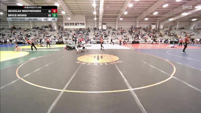 106 lbs Consi Of 64 #2 - Nickolas Weathersbee, GA vs Bryce Books, OH